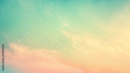 Soft Pastel Sunset Sky Background