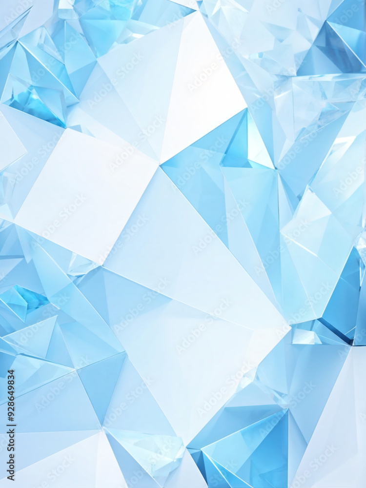 Polygonal Ice Pattern: Modern Geometric Art Polygonal Ice Pattern: Modern Geometric Art