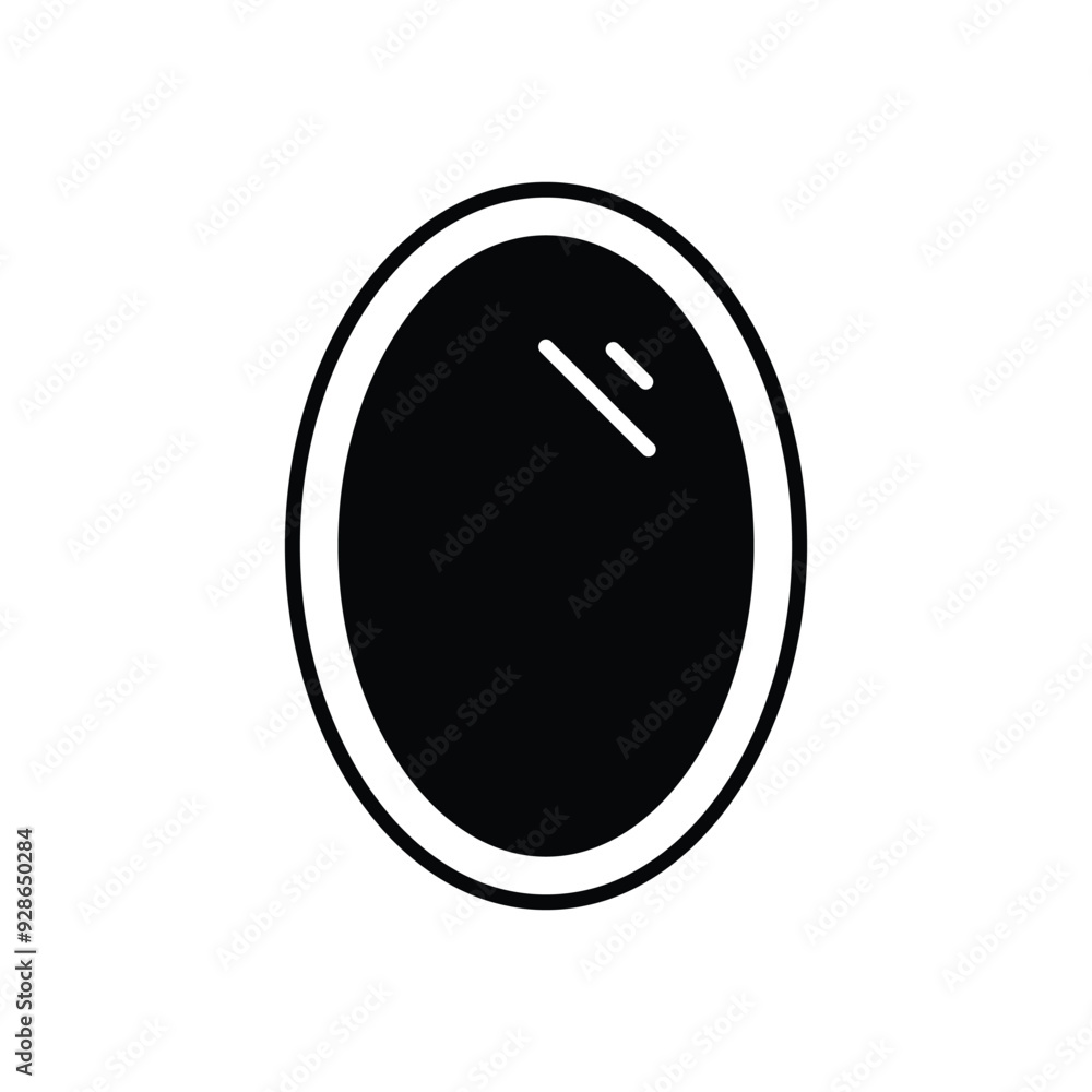 Magic mirror vector icon Magic mirror vector icon