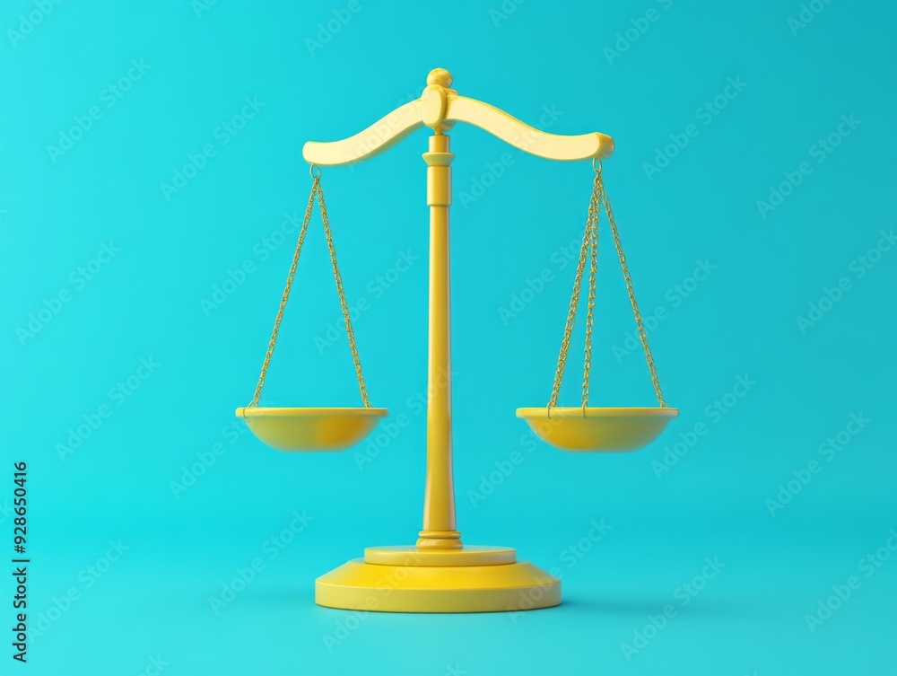 icon of traditional scales on cyan background icon of traditional scales on cyan background