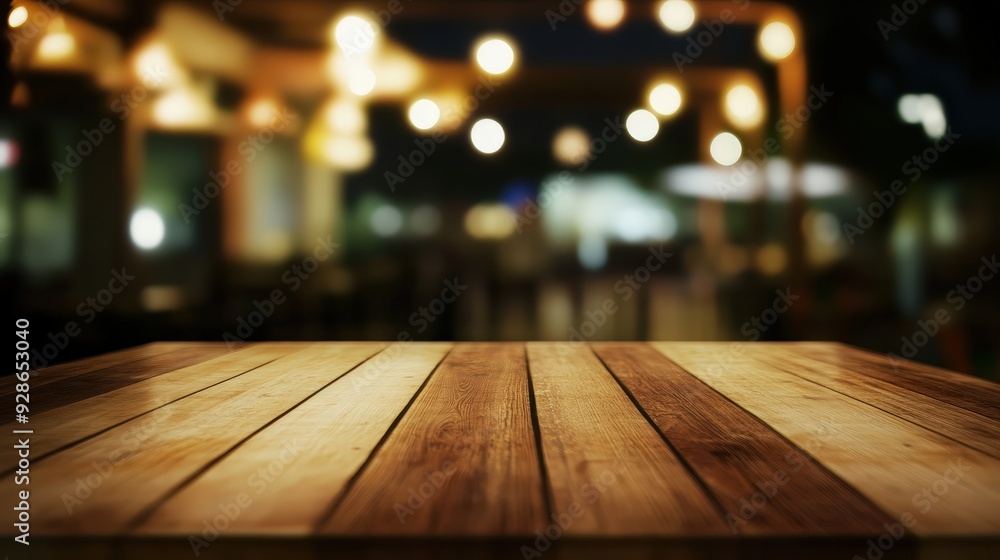It's a blurry image of a wooden table with a nighttime outdoor setting behind it. It's a blurry image of a wooden table with a nighttime outdoor setting behind it.