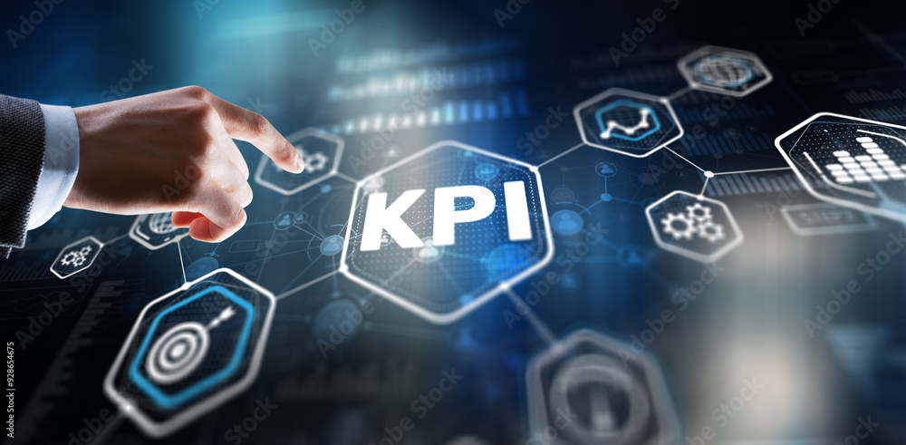 Key Performance Indicator. KPI. Businessman offer KPI success conception Key Performance Indicator. KPI. Businessman offer KPI success conception