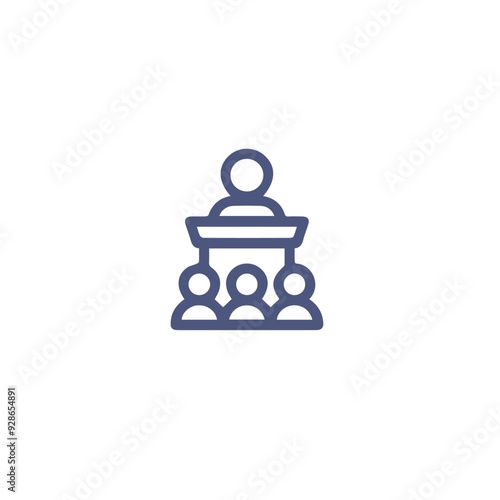 presentation icon vector design , meeting icon
