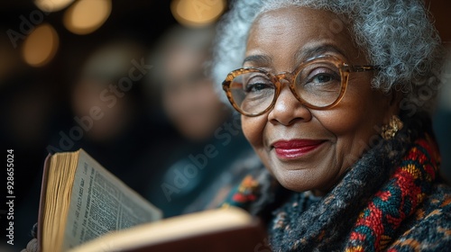 Bible reading group for senior members at the community center club.