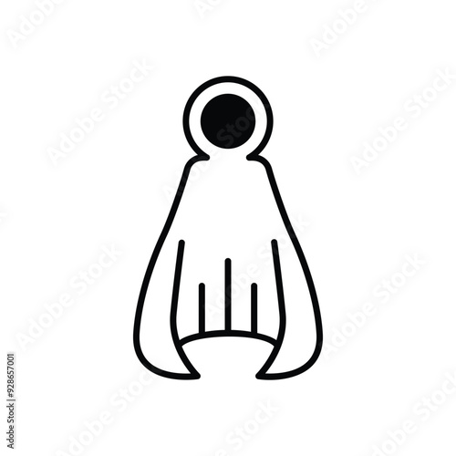 Cloak vector icon