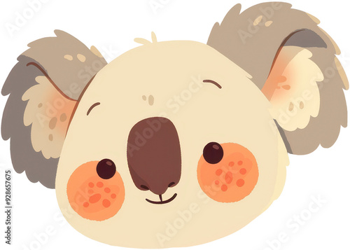 Cartoon Koala Head Clipart