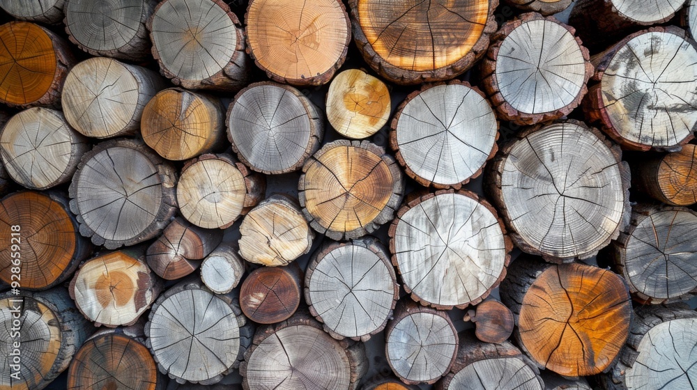 Wood stumps piles background illustration generated by ai Wood stumps piles background illustration generated by ai