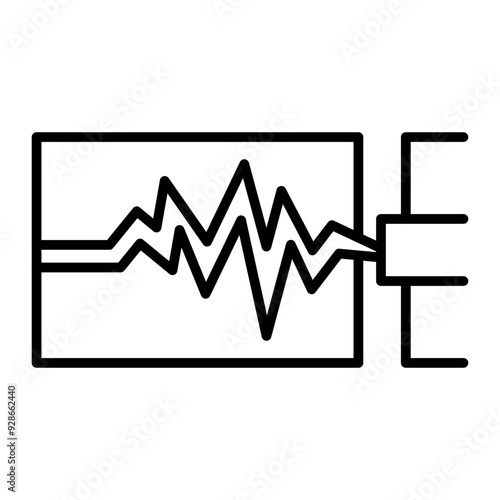 Richter Scale line icon