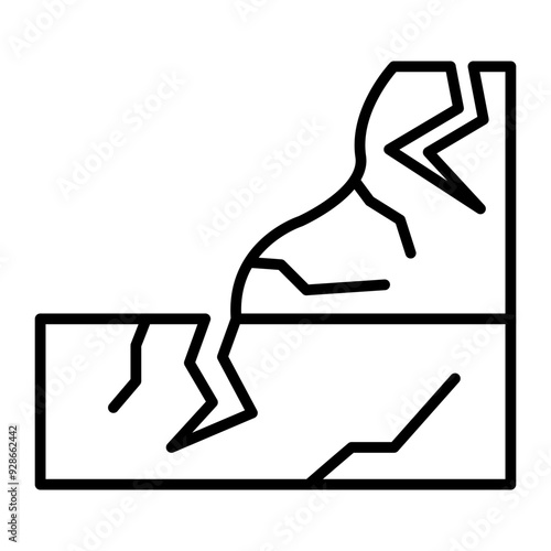 Seismograph line icon