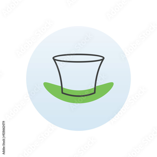 Magic hat vector icon