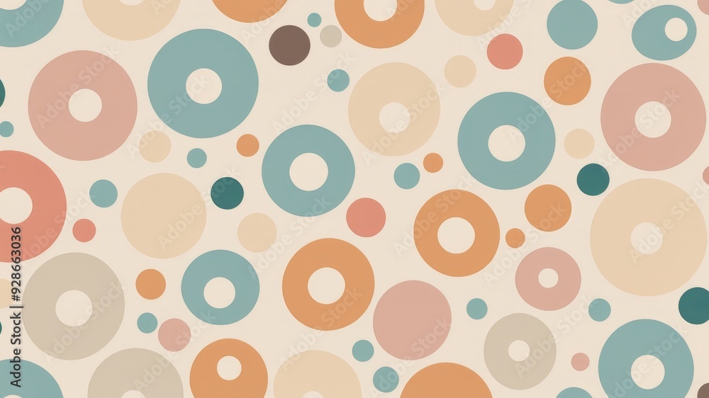 Background with circles of different sizes, abstract fun retro wallpaper background for a partya Background with circles of different sizes, abstract fun retro wallpaper background for a partya