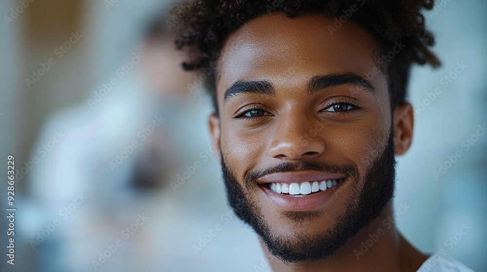 A multiracial man is receiving a preventive examination from a young woman dentist. A multiracial man is receiving a preventive examination from a young woman dentist.