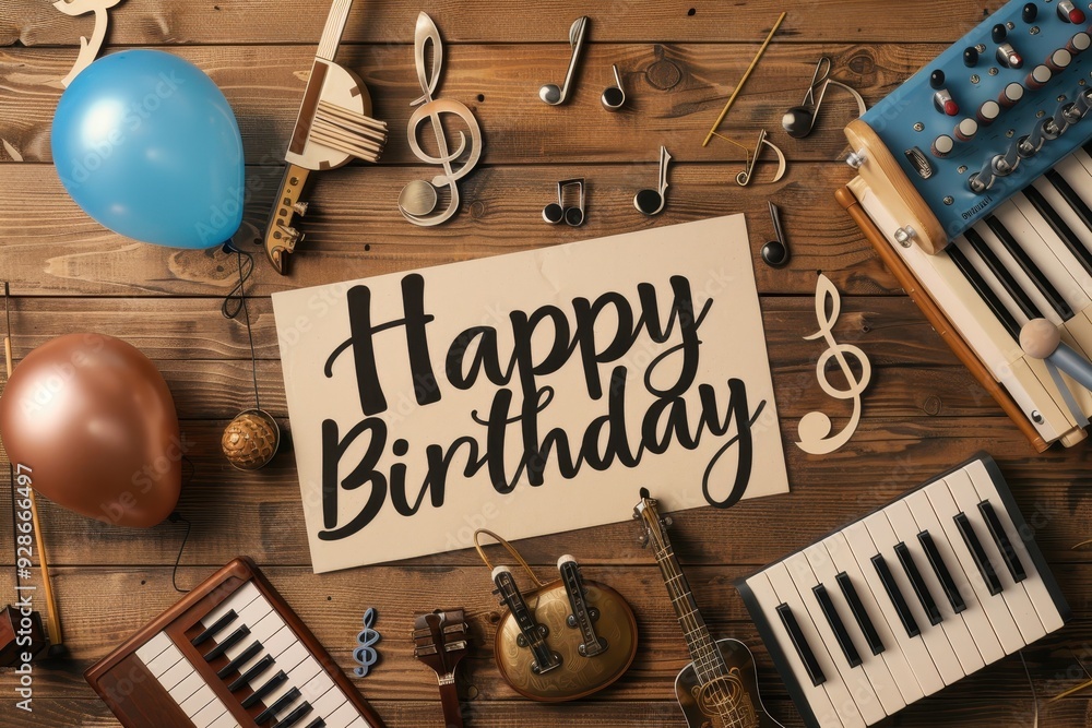 Music-Themed Collage: A melodious collage with photos of music-themed ...