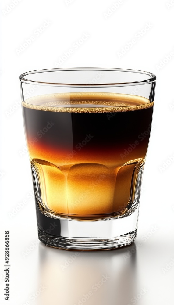 A close-up of a layered drink in a glass, showcasing rich colors and textures, perfect for beverage-related projects. A close-up of a layered drink in a glass, showcasing rich colors and textures, perfect for beverage-related projects.