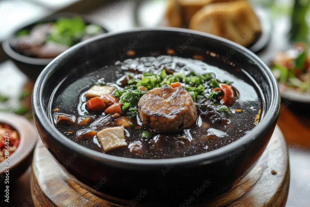 Malang Black Soup, From Malang in East Java, this version is similar to Rawon Surabaya but often includes additional ingredients like tofu or tempeh. Malang Black Soup, From Malang in East Java, this version is similar to Rawon Surabaya but often includes additional ingredients like tofu or tempeh.