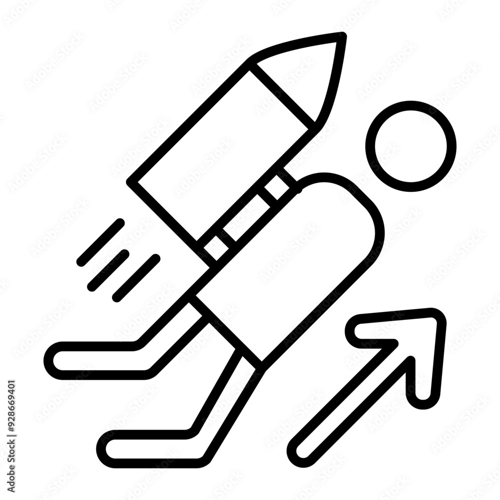 Jetpack line icon Jetpack line icon
