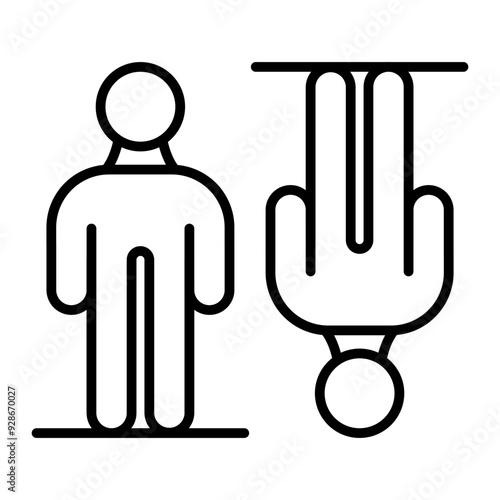 Antigravity line icon