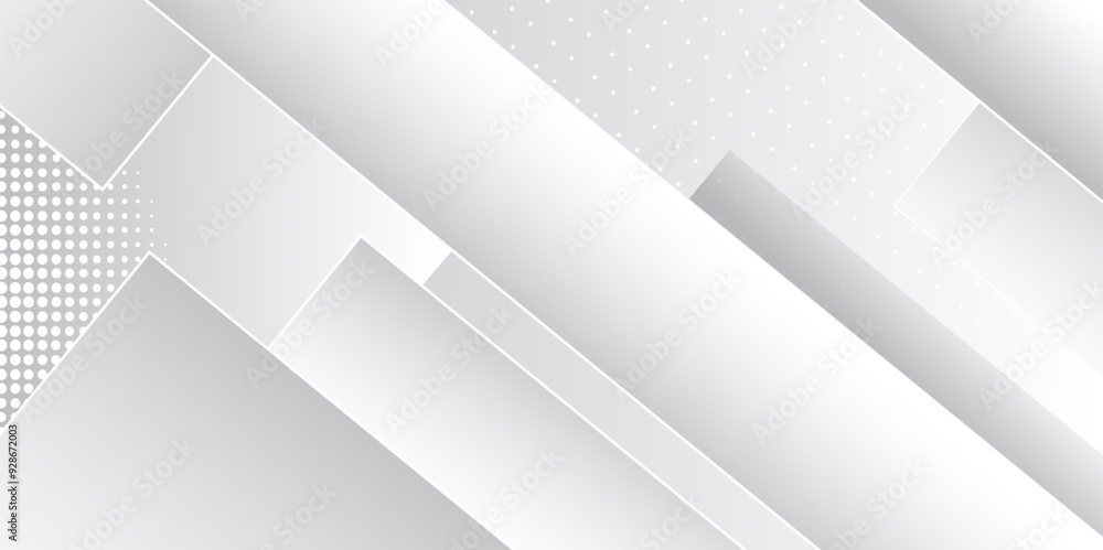 Abstract geometric white and gray color background with halftone effect. Vector, illustration. Abstract geometric white and gray color background with halftone effect. Vector, illustration.
