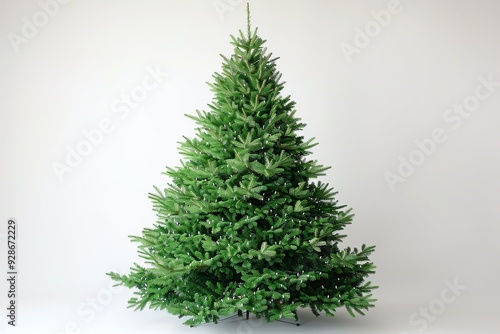 Undecorated Green Christmas Trees Ready for Holiday Decorations