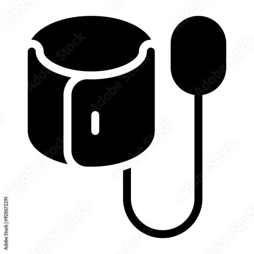 blood pressure gauge glyph icon