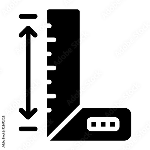 ruler glyph icon