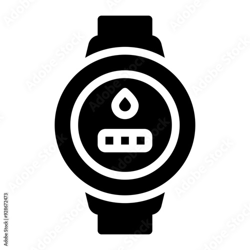 water meter glyph icon