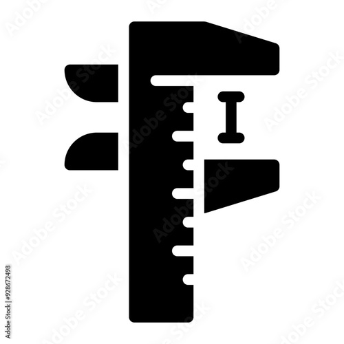 vernier caliper glyph icon