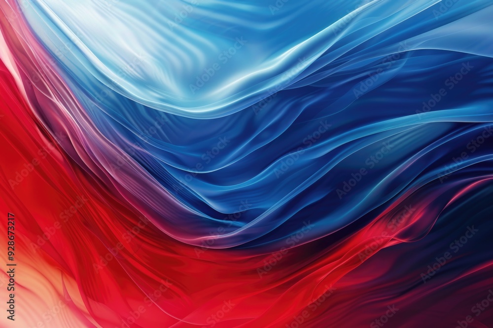 A vibrant abstract background featuring red, white, and blue colors A vibrant abstract background featuring red, white, and blue colors
