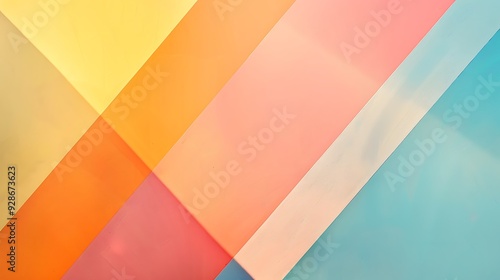 Abstract Geometric Pattern in Pastel Colors