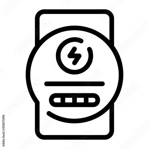 electric meter line icon