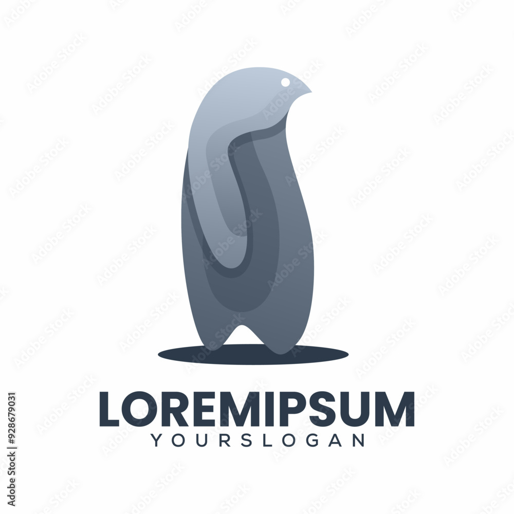 Obraz premium penguin colorful creative logo design