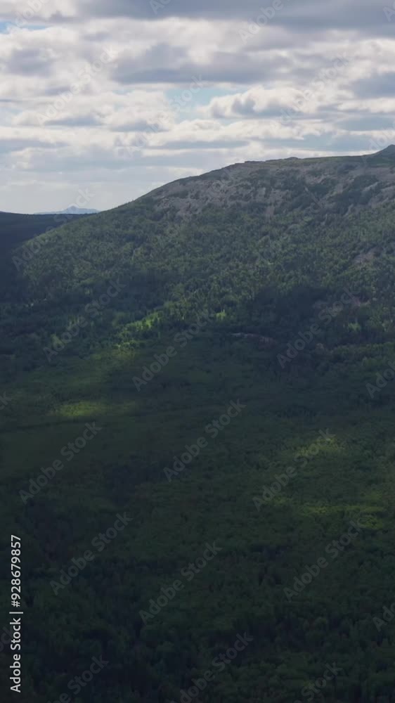 Aerial view of mountain during summer Aerial view of mountain during summer