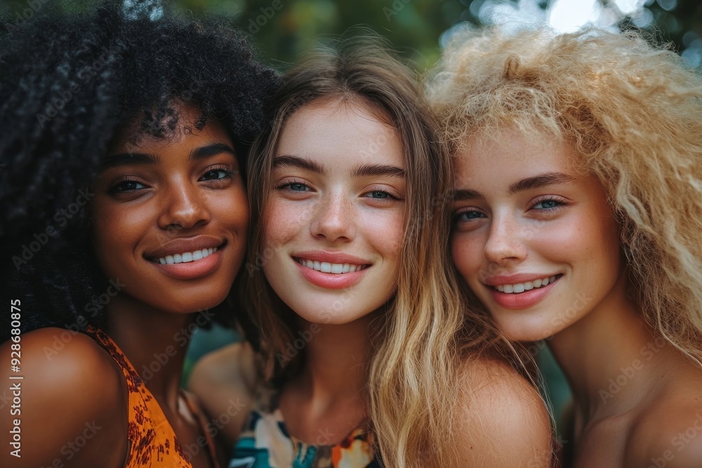 Positive women teamwork, Generative AI Positive women teamwork, Generative AI