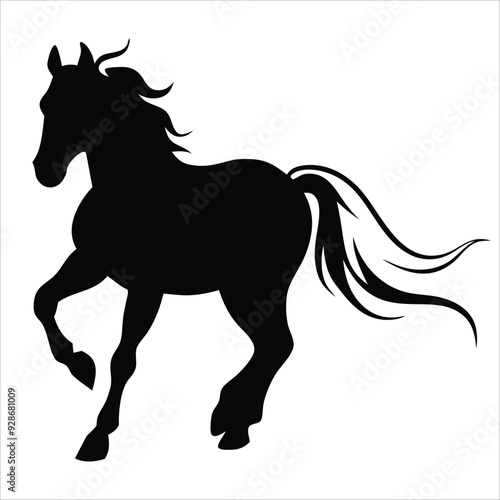 Horse vector for logo, template etc
