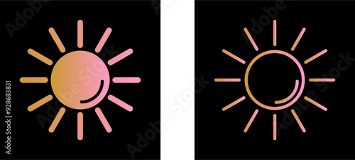 UV Radiation Vector Icon