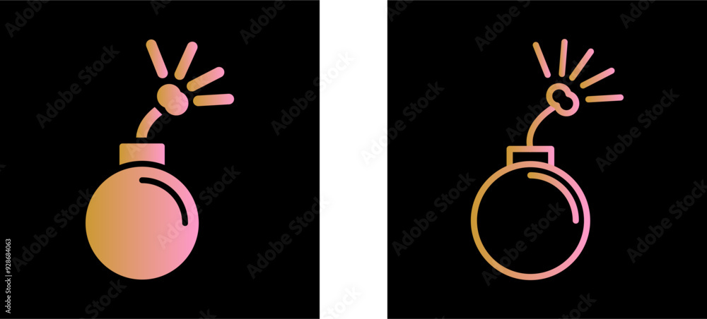 Fototapeta premium Danger of Explosion Vector Icon