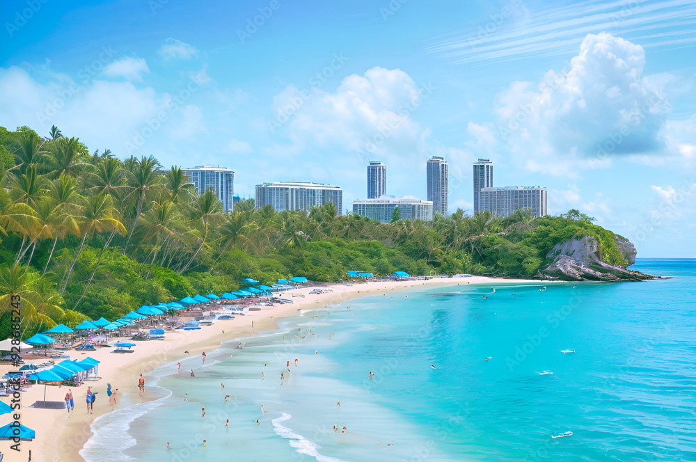 Beautiful beach landscapes to live, relax, travel on vacation. Beautiful beach landscapes to live, relax, travel on vacation.