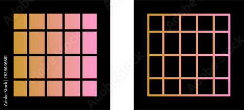 Table of Rates Vector Icon