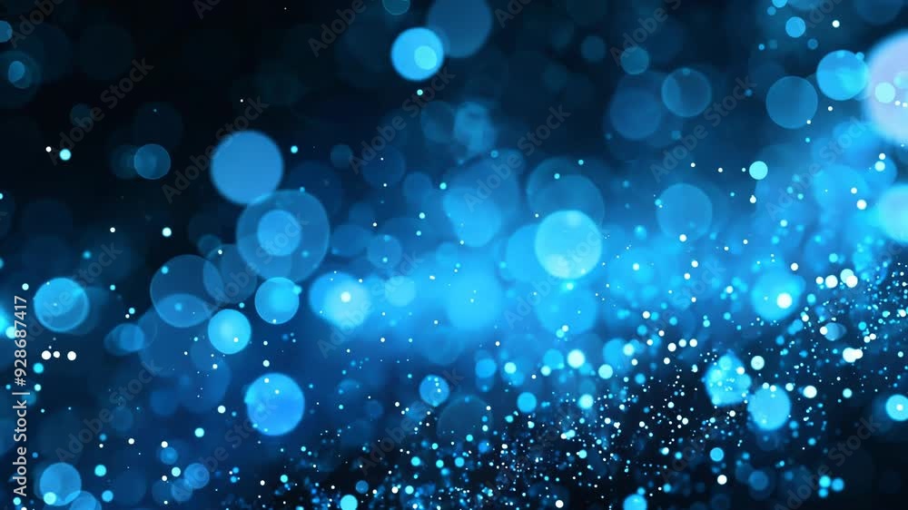 Abstract Blue Bokeh Light Background Abstract Blue Bokeh Light Background