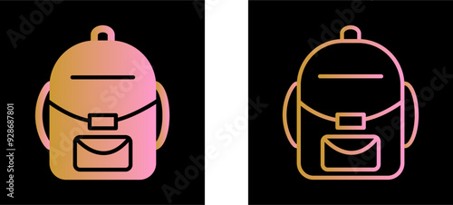 Backpack Vector Icon