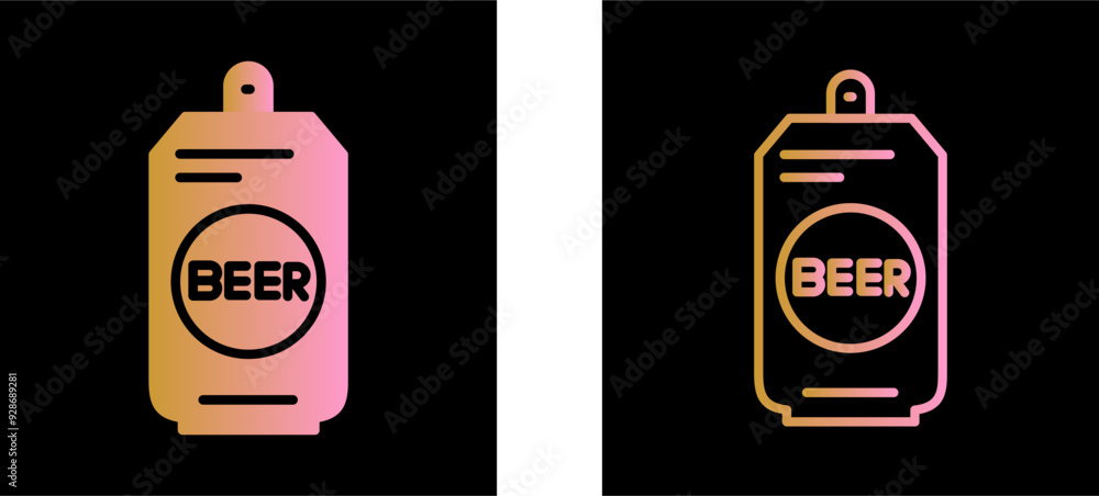 Beer Can II Vector Icon Beer Can II Vector Icon