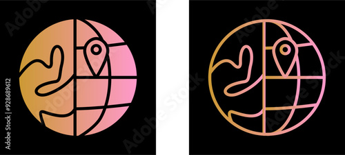 Location on Earth Vector Icon