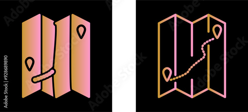 Find Direction Vector Icon