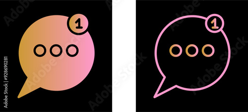 Message Bubbles Vector Icon