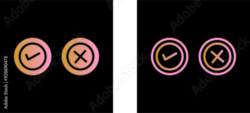 Yes No Option Vector Icon