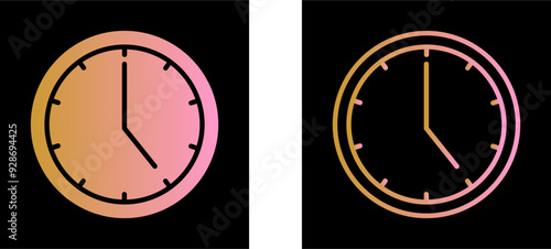 Clock Vector Icon