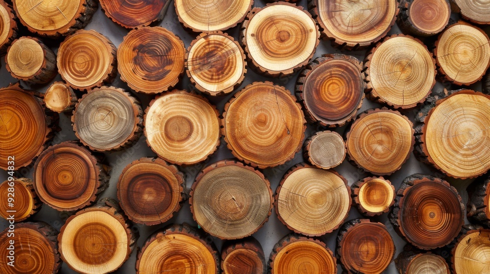 Wood stumps piles background illustration generated by ai Wood stumps piles background illustration generated by ai