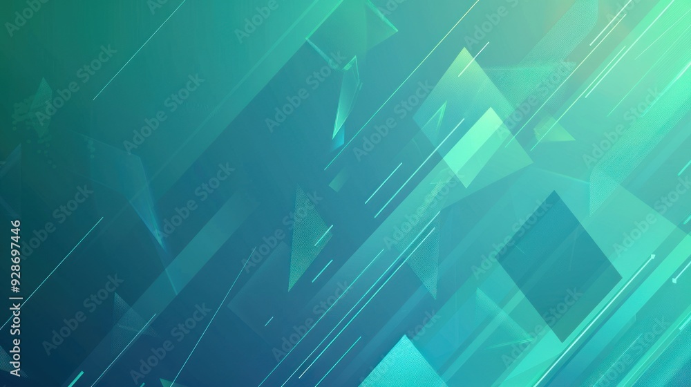 Abstract Geometric Pattern in Turquoise and Teal Abstract Geometric Pattern in Turquoise and Teal