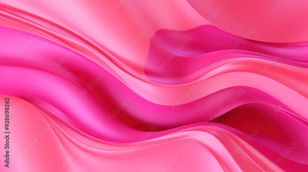 Abstract design with smooth, soft and flowing waves in pink color. Movement scene. Peaceful, calm design. Pink Background, Wallpaper. Abstract design with smooth, soft and flowing waves in pink color. Movement scene. Peaceful, calm design. Pink Background, Wallpaper.