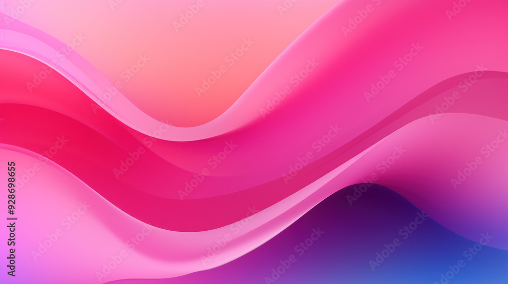Abstract design with smooth, soft and flowing waves in pink color. Movement scene. Peaceful, calm design. Pink Background, Wallpaper. Abstract design with smooth, soft and flowing waves in pink color. Movement scene. Peaceful, calm design. Pink Background, Wallpaper.